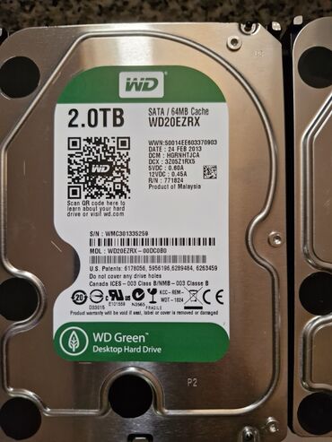 daxili kredit telefonlar: Внутренний Накопитель SSD Western Digital (WD), 2 ТБ, mSATA, Б/у