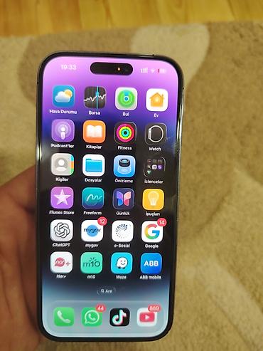 iphone şunuru: IPhone 14 Pro, 128 GB, Deep Purple, Barmaq izi, Face ID — 4