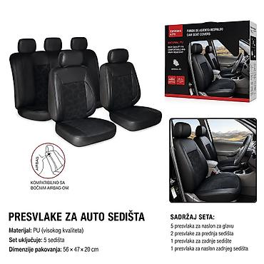 Auto presvlake: KMT Navlaka za auto sedište – sportski stil – PU Opis: Komplet — 1