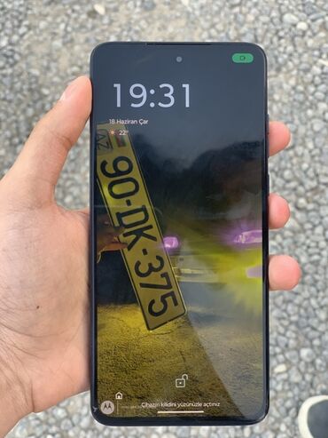 i̇phon 12: Motorola Moto G82, цвет - Синий, Отпечаток пальца