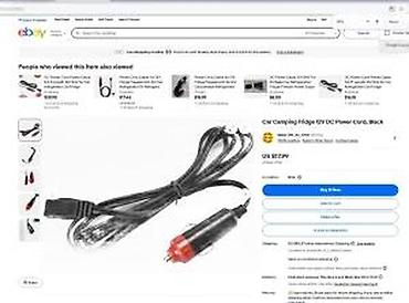 Tehnički kablovi: DC napojni kabl za auto frižider – 12V - Konektor: auto upaljač — 15