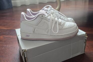 uşaq cemperləri: Uşaq idman ayaqqabısı – Nike Air Force 1 Low modeli - Rəng: ağ -