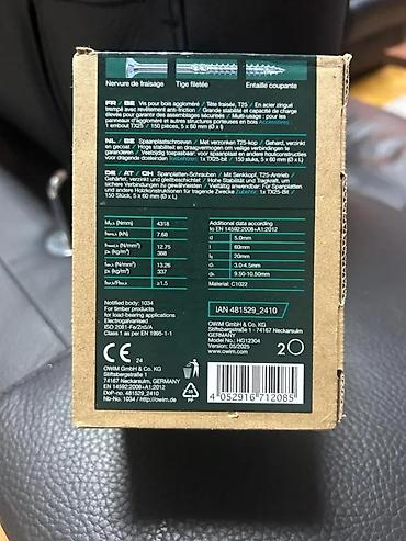 Šrafovi i matice: PARKSIDE vijci za ivericu – 4,0 x 40 mm - Tip: vijci za ivericu/drvo — 3