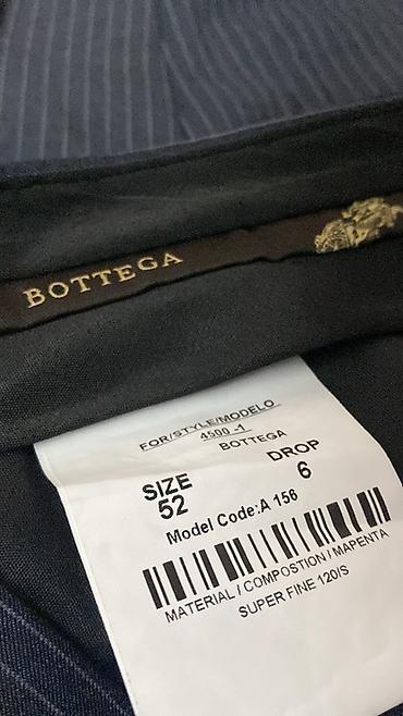 Pencəklər: Kişi kostyum gödəkçəsi – Bottega - Rəng: tünd göy (navy) üzərində incə — 9