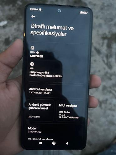wifi modem satilir: Redmi Note 13, 128 GB, rəng - Qara, Barmaq izi, Sənədlərlə, İki sim kartlı — 5