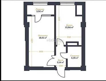 жер участок сатылат бишкек: Элитка, 1 бөлмө, 45 м² — 5