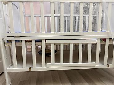 usag ucun manej: 🍼 Səliqəli uşaq beşiyi satılır 🤍 Təmiz və yaxşı vəziyyətdədir. Ağ — 3