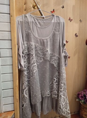 суннот кийим мужской: Күнүмдүк көйнөк, Италия, Пахта, Бохо, 2XL (EU 44)