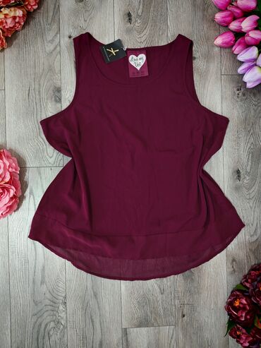 replay tank custom for her: 2XL (EU 44), Polyester, Single-colored, color - Purple