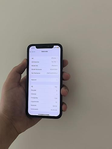 iphone yigilma: IPhone X, 64 GB, Black Titanium, Zəmanət, Simsiz şarj, Face ID — 6