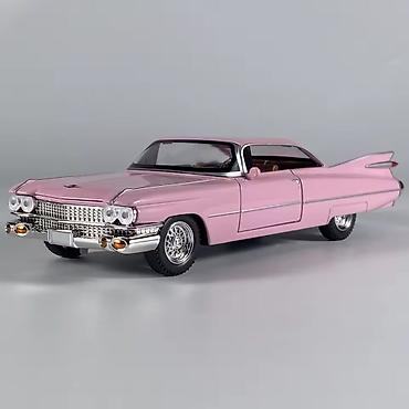 fine century: Kolleksiya üçün model avtomobil – klassik 1959 üslubunda çəhrayı kupе — 4