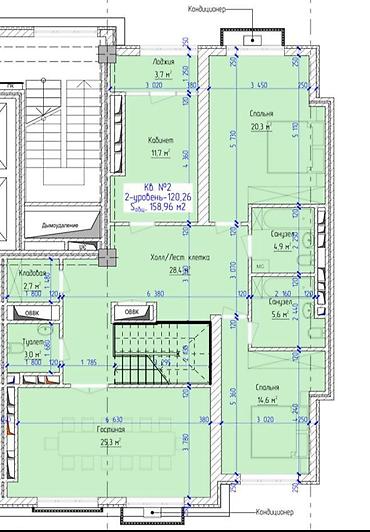 элитка кв: Сдан, Элитка, 5 комнат, 150 м² — 4