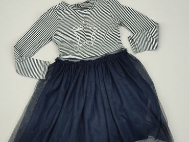 welurowa sukienka elegancka: Sukienka, Little kids, 7 lat, 116-122 cm, stan - Dobry