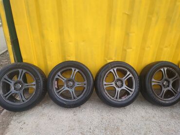 Дөңгөлөктөр монтажда 225 / 55 / R 17, Жай, Колдонулган, Комплект, Жеңил унаалар, Куйма, тешиктери - 5