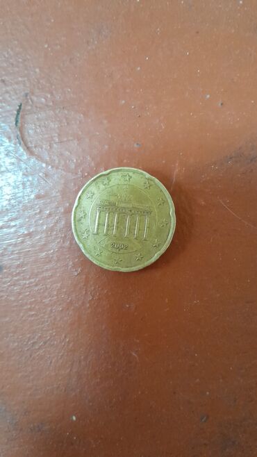 назови соответствующие отрезки на фонарном столбе: Məhsul: 20 Euro Cent sikkəsi – Almaniya, 2002 Xüsusiyyətlər: -