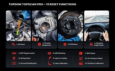 akcija ventilatora: TOPDON Topscan Pro Bluetooth OBD2 za iOS / Android Dijagnostika svih — 5
