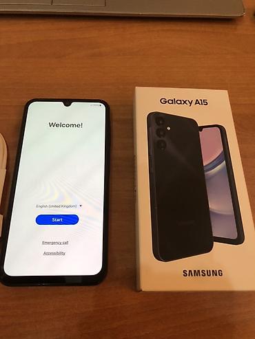 самсунг s15: Samsung Galaxy A15, Б/у, 128 ГБ, цвет - Синий, 2 SIM — 4