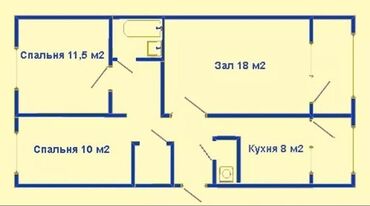 3 комнаты, 85 м², 106 серия, 6 этаж, Косметический ремонт