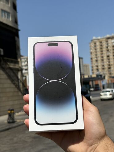 apple 14: IPhone 14 Pro Max, 128 GB, Deep Purple, Face ID, Sənədlərlə