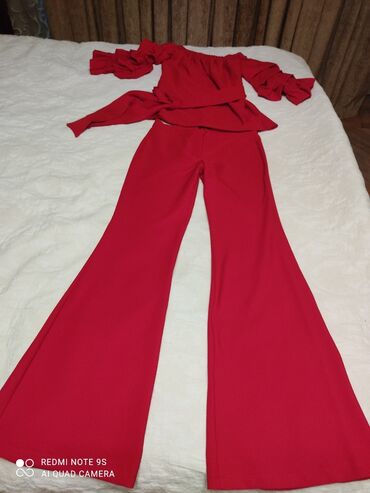 h m ski pantalone: M (EU 38), rəng - Qırmızı