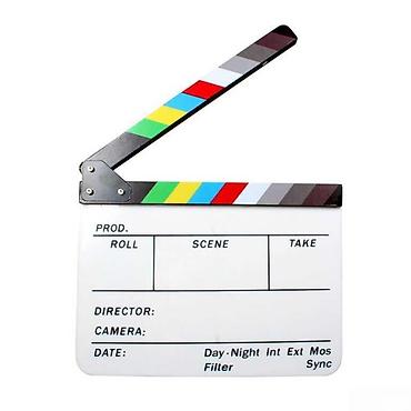 video montaj: Film lövhəsi "Klapper"film lövhəsi "Klapper" Klapper film lövhəsi (və — 1