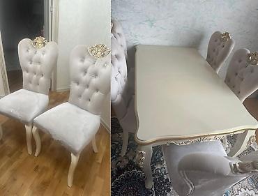 Açılan Stol+6 stul satılır 450 azn.Heç bir problemi yoxdu.Ünvan — 1