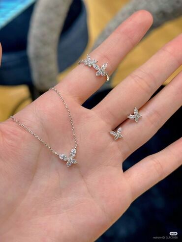 Bilərziklər: Zərif qadın bəzək dəsti və bilərziklər - Qızılı zəncirli, oval — 3