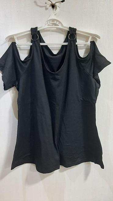 drap palto: Qadın bluzası – tünd şabalıdı - Model: açıq çiyinli (cold-shoulder) — 1