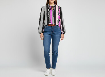 modne bluzki plus size: Shein, Жіноча блуза, розмір XL