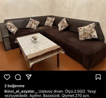 mebel divan kreslo: Угловой диван, Б/у, Нераскладной, Без подьемного механизма, Набук, Нет доставки
