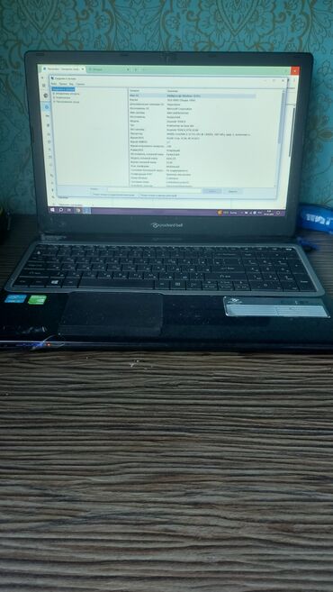 планшеты бу: Ноутбук, Packard Bell, 4 ГБ ОЭТ, Intel Core i3, 15.6 ", Колдонулган, эс тутум SSD