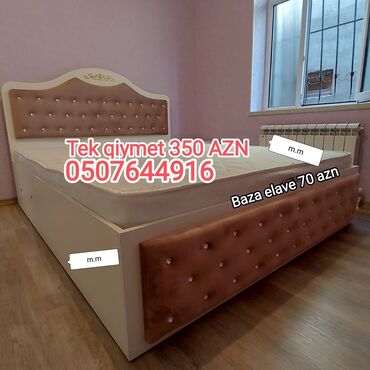 Yeni, İkinəfərlik çarpayı, Bazasız, Matras ilə, Siyirməsiz, Azərbaycan