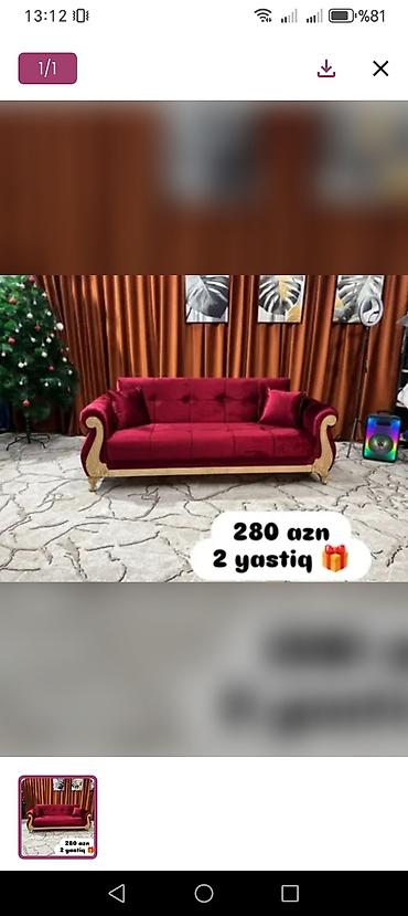 taxt baza: Divan, Yeni, Açılan, Vеlur parça, Şəhərdaxili pulsuz çatdırılma — 1
