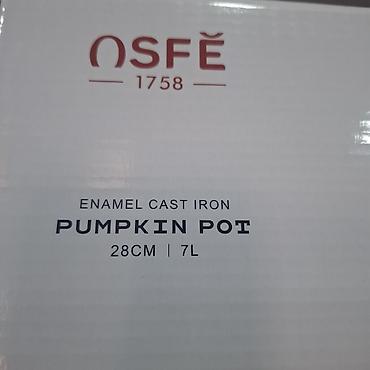 казан тыква: Чугунная эмалированная кастрюля OSFĚ Pumpkin Pot - Объем: 7 л - — 3