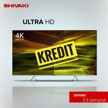 Yeni Televizor Shivaki Led 50" 4K (3840x2160), Pulsuz çatdırılma