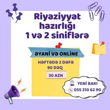 1 hefteye 5 kq ariqlamaq: Məktəbəqədər və ibtidai sinif hazırlığı, Azərbaycan dili, Əyani, Onlayn, Qrup