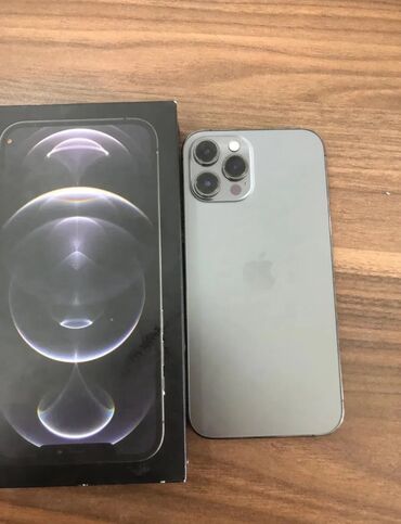 islenmis pitiminutka: IPhone 12 Pro Max, 128 GB, Black Titanium, Face ID