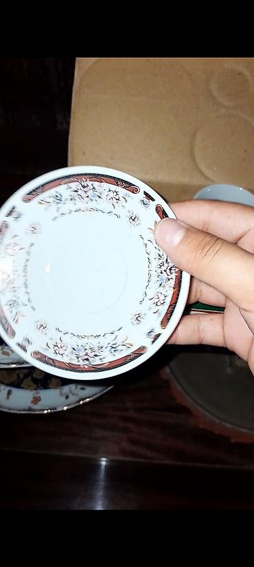 qrecka cayı: Çay dəsti, rəng - Ağ, 6 nəfərlik — 3