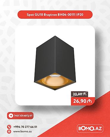 Spot lampalar: Yüksək keyfiyyətli. 🔥 Spot GU10 Braytron BH04-00111 IP20 ✅ Brend — 1