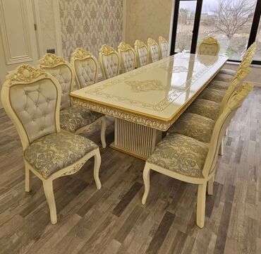 Masa və oturacaq dəstləri: Qonaq otağı üçün, Yeni, Açılmayan, Dördbucaq masa, 6 stul -da lalafo.az — 18 Masa və oturacaq dəstləri: Qonaq otağı üçün, Yeni, Açılmayan, Dördbucaq masa, 6 stul — 18