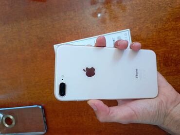 telfon ekranları: IPhone 8 Plus, 64 GB, Rose Gold, Barmaq izi, Simsiz şarj