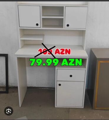 стол цвет венге: Ağ rəngdə çoxfunksiyalı yazı/kompüter masası. 70 e razılaşmaq olar