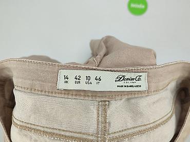 czarne klapki deichmann: Denim Co, Spodnie materiałowe damskie, rozmiar L — 4