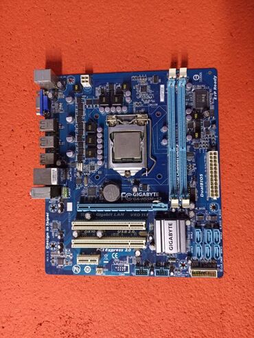 материнские платы socket fm1: Материнская плата, Б/у, Gigabyte, LGA1156, Micro-ATX, Для ПК