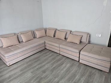 Divan və kreslo dəstləri: Təcili satılır: Məhsul: Künc divan dəsti (2 model) 1) Açıq bej modul — 1