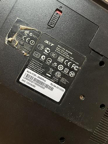 acer aspire: Acer Aspire 4738G noutbuku Texniki məlumatlar (etiketdən): - Model — 5