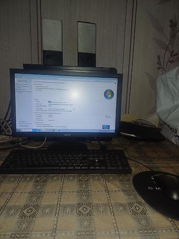 Acer stolüstü kompüter seti Monitor: Acer LCD (təxminən 19"), parlaq