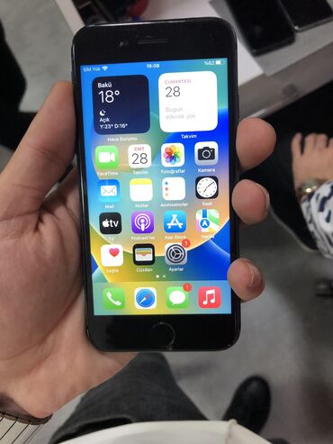 işlenmiş iphone x qiymeti: IPhone 8, 64 GB, Qara, Barmaq izi, Simsiz şarj, Face ID