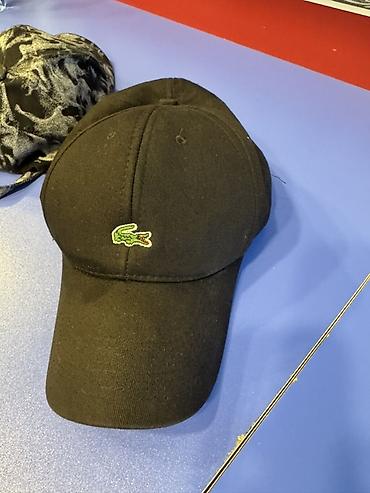 Головные уборы: Lacoste qara beysbol papağı - Rəng: qara - Ön hissədə yaşıl Lacoste — 1