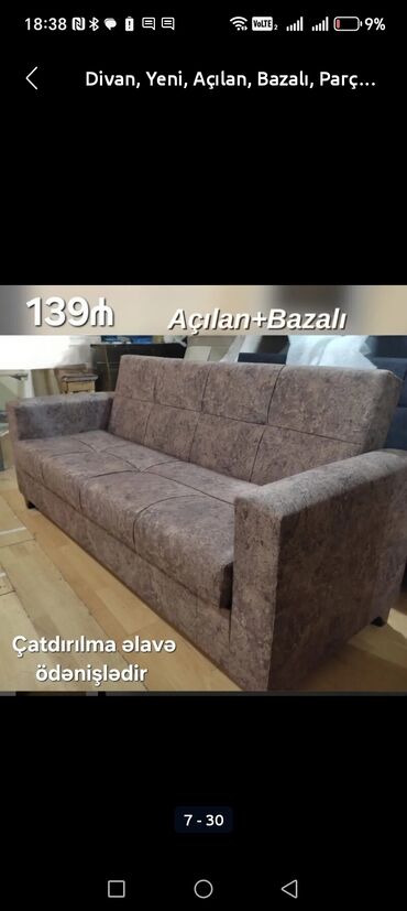 Divanlar: Divan, Yeni, Açılmayan, Bazasız, Nabuk, Ödənişli çatdırılma — 5